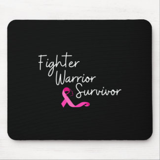 Fighter Warrior Survivor Breast Cancer Awareness Mouse Mat