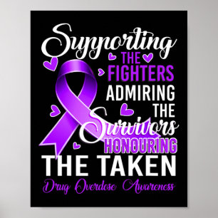 Fighters Honouring Taken Drug Overdose Awareness 2 Poster