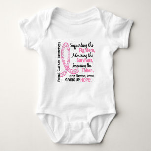 Fighters Survivors Taken 4 Breast Cancer Baby Bodysuit