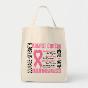 Fighters Survivors Taken 5 Breast Cancer Tote Bag