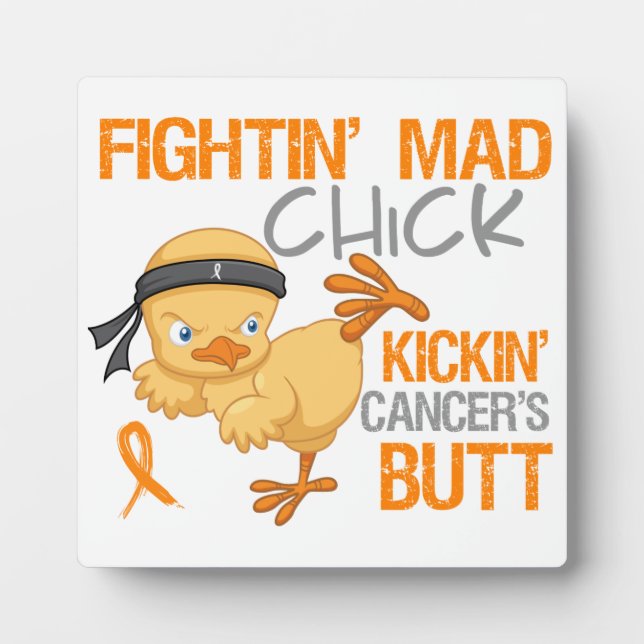 Fightin Chick Leukaemia Plaque (Front)