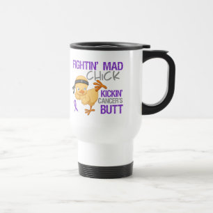 Fightin Chick Pancreatic Cancer Travel Mug