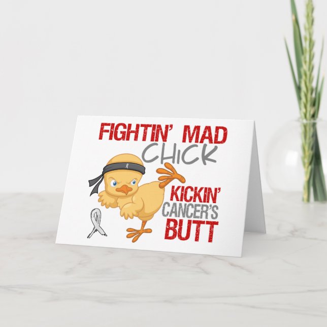 Fightin Chick Retinoblastoma Holiday Card (Front)