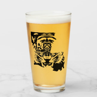 Fightin Tiger Pint  Glass