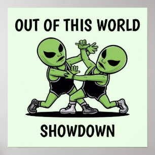 Fighting Aliens Poster