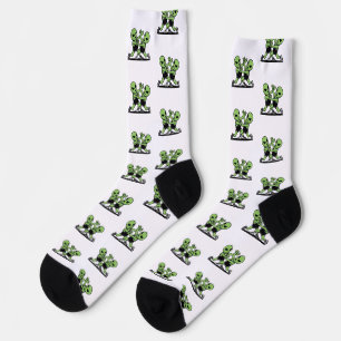 Fighting Aliens Socks