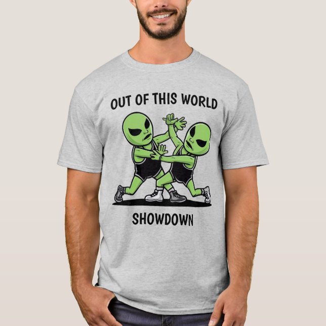 Fighting Aliens T-Shirt (Front)