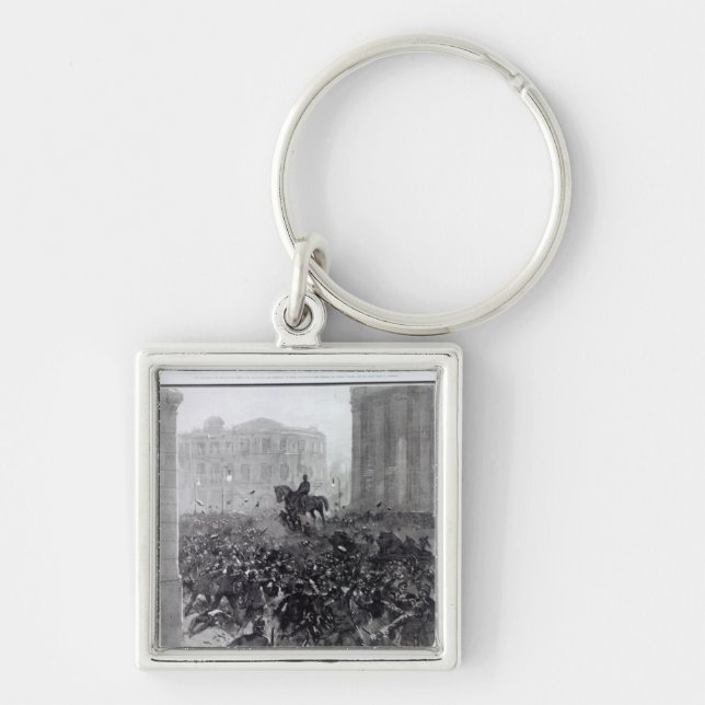 Fighting at the Liverpool General Transport Key Ring (Front)