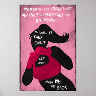 Fighting Back Feminist Poster