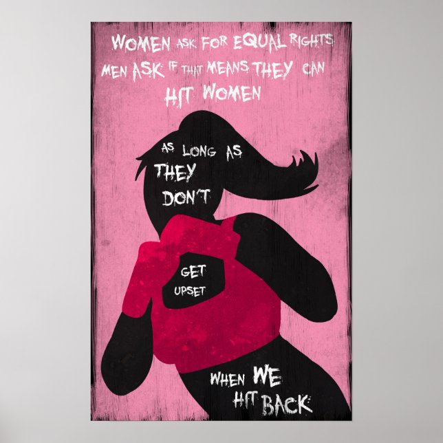 Fighting Back Feminist Poster (Front)