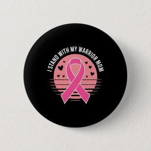 Fighting Breast Cancer Month For Girls Women. Brea 6 Cm Round Badge