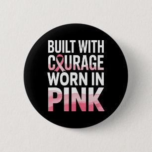 Fighting Breast Cancer Month For Girls Women. Brea 6 Cm Round Badge