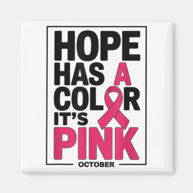 Fighting Breast Cancer Month For Girls Women. Brea Magnet (Front)