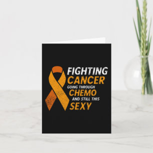 Fighting cancer leukaemia blood cancer awareness card