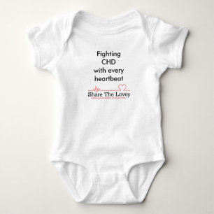 Fighting CHD infant Baby Bodysuit