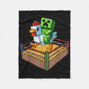 Fighting Chicken Video Games Shirt Boy Kids Funny Fleece Blanket