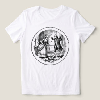Fighting Couple Shattered Vase T-Shirt Tri-Blend Shirt