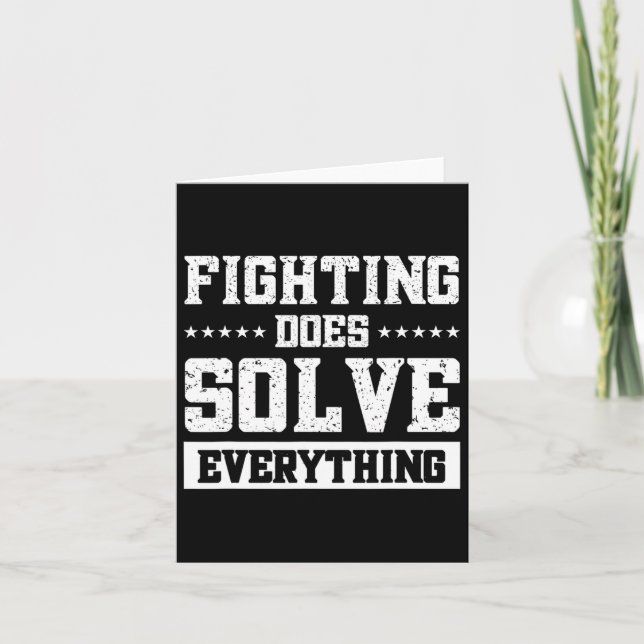 Fighting Does Solve Everything 1  Card (Front)