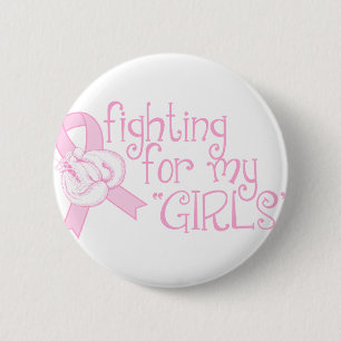Fighting For My Girls 6 Cm Round Badge