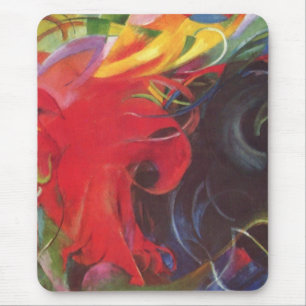 Fighting Forms by Franz Marc, Vintage Fine Art Mouse Mat