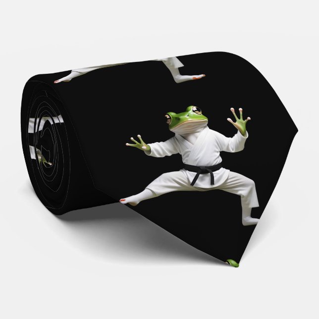 Fighting Frog  Tie (Rolled)