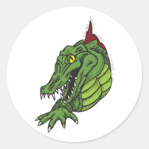 Fighting Gator Classic Round Sticker