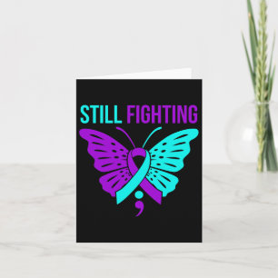 Fighting Happy Suicide Awareness Support Graphic Card