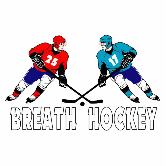 Fighting hockey players standing photo sculpture (Front)