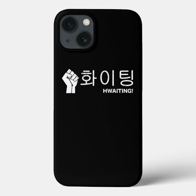 Fighting Hwaiting Kdrama Kpop Hangul Text Fan  Case-Mate iPhone Case (Back)