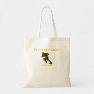 Fighting Irish Football Tote Bag