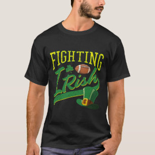 Fighting Irish Footbyll Vintage For Kids Men Famil T-Shirt