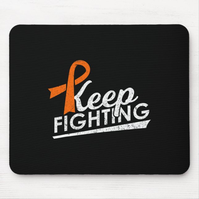 Fighting Leukaemia Multiple Sclerosis Warrior Awar Mouse Mat (Front)
