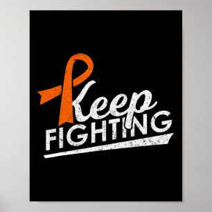 Fighting Leukaemia Multiple Sclerosis Warrior Awar Poster