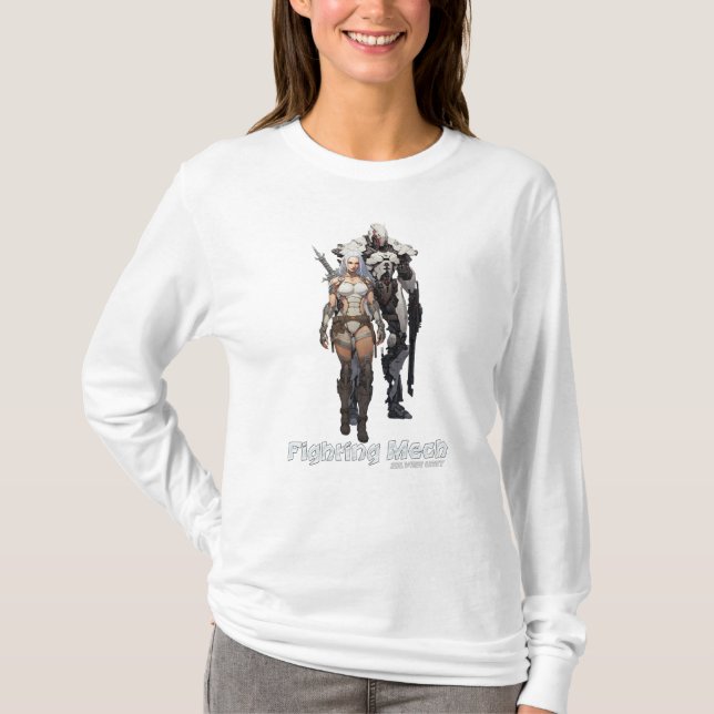 Fighting Mech (Silver Unit) T-Shirt (Front)