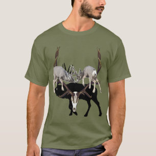 Fighting Mule Deer customise T-Shirt