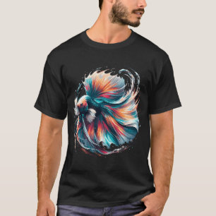 Fighting My Demons Betta Fish Mirror Meme T-Shirt