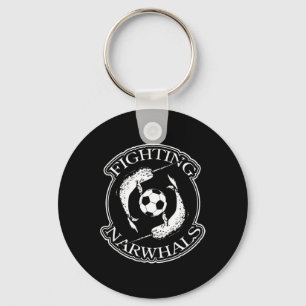 Fighting Narwhals Soccer Key Ring