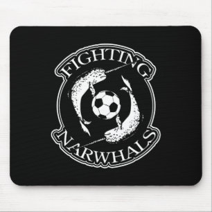 Fighting Narwhals Soccer Mouse Mat