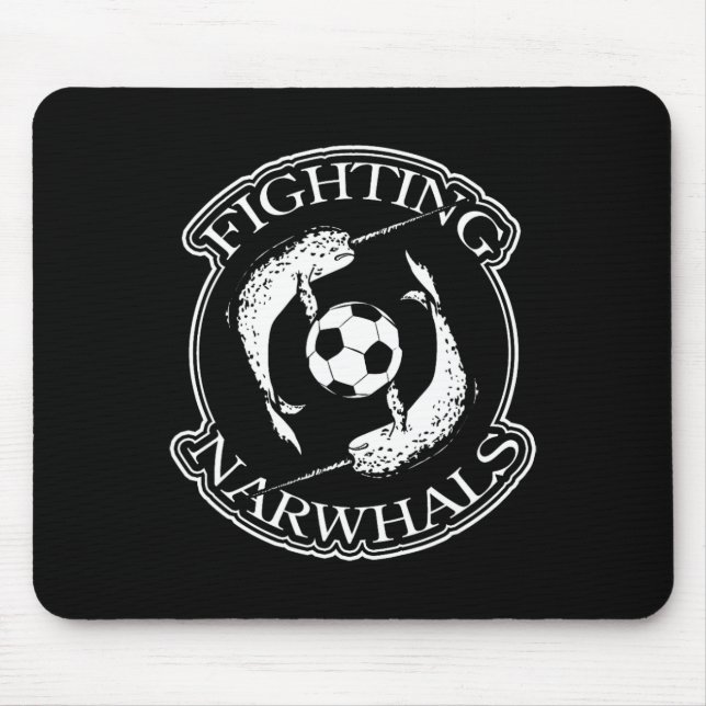 Fighting Narwhals Soccer  Mouse Mat (Front)