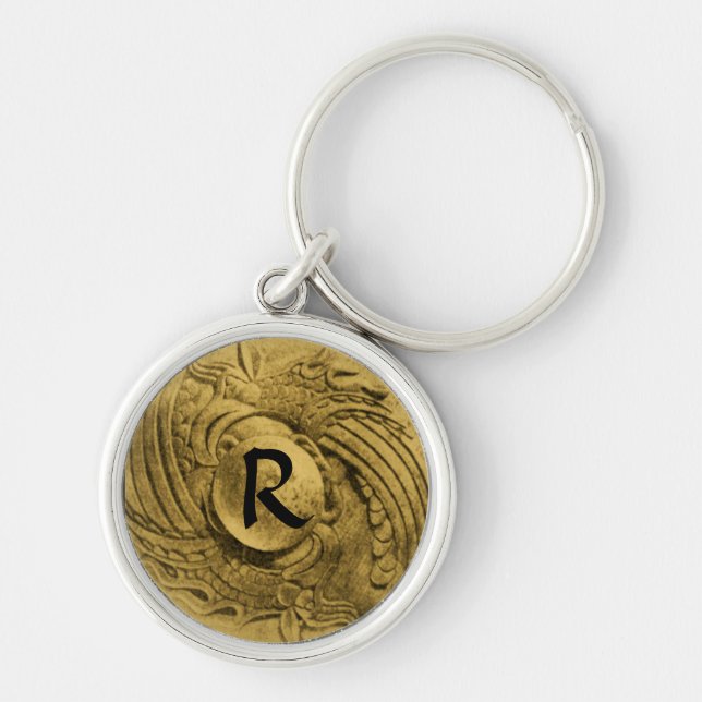 FIGHTING OF GRYPHONS MONOGRAM KEY RING (Front)