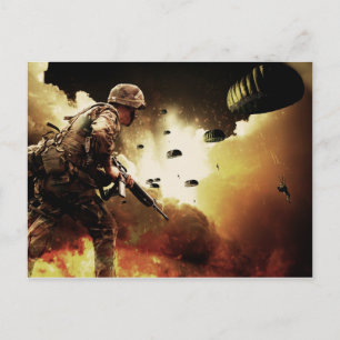 Fighting Soldier Postcard