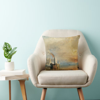 Fighting Temeraire by Joseph Turner, Maritime Art Cushion