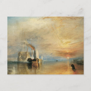 Fighting Temeraire by Joseph Turner, Maritime Art Postcard