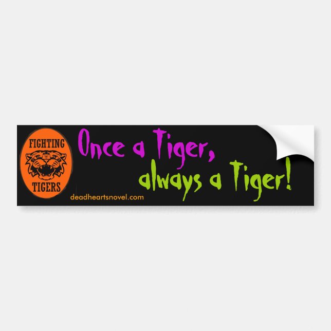 Fighting Tigers bumper sticker - Dead Hearts Novel (Front)
