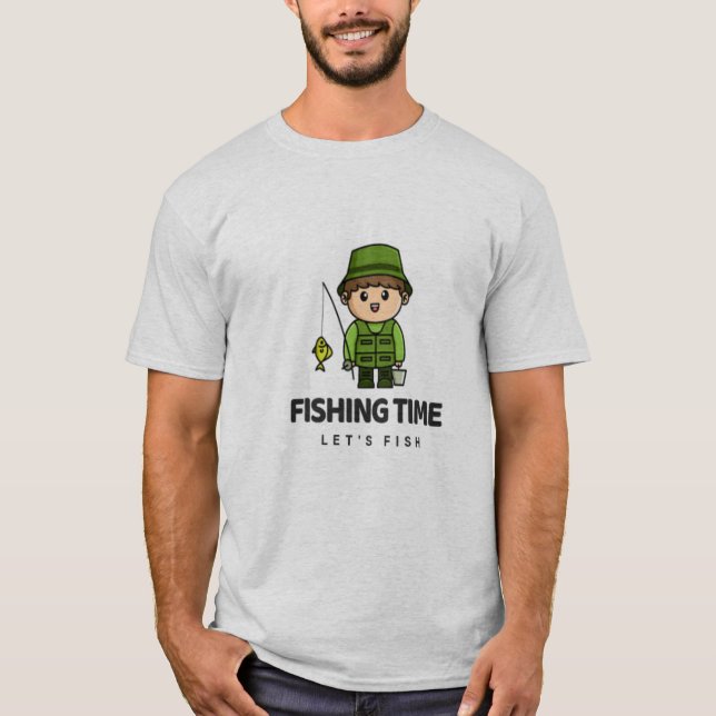 Fighting Time – Let’s Fish Tee (Front)