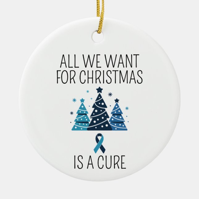  fighting together against cancer ornament  (Front)