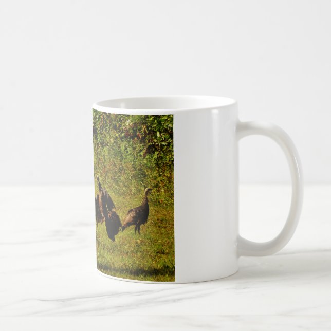 Fighting Wild Turkeys in The Smoky Mountains Coffee Mug (Right)