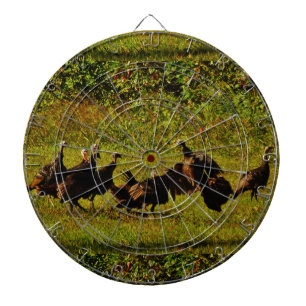 Fighting Wild Turkeys in The Smoky Mountains Dartboard