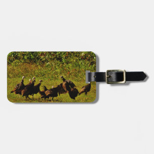 Fighting Wild Turkeys in The Smoky Mountains Luggage Tag