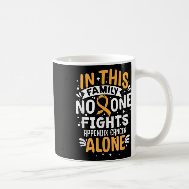 Fights- Appendix Cancer Awareness Supporter Coffee Mug (Right)